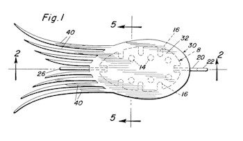 Paul Takeshita patent drawing for fishing lure